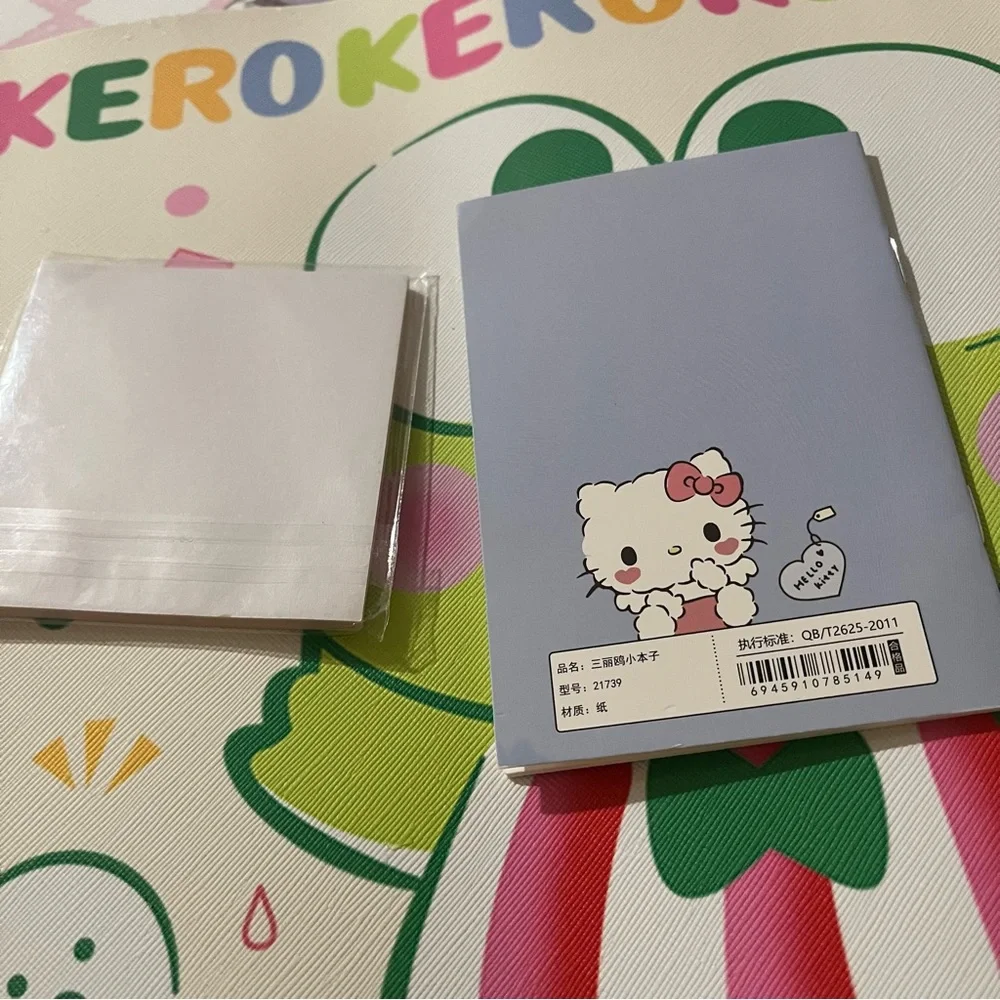 Hello Kitty White Cosmetic Bag/ Pencil Pouch with Clear Front